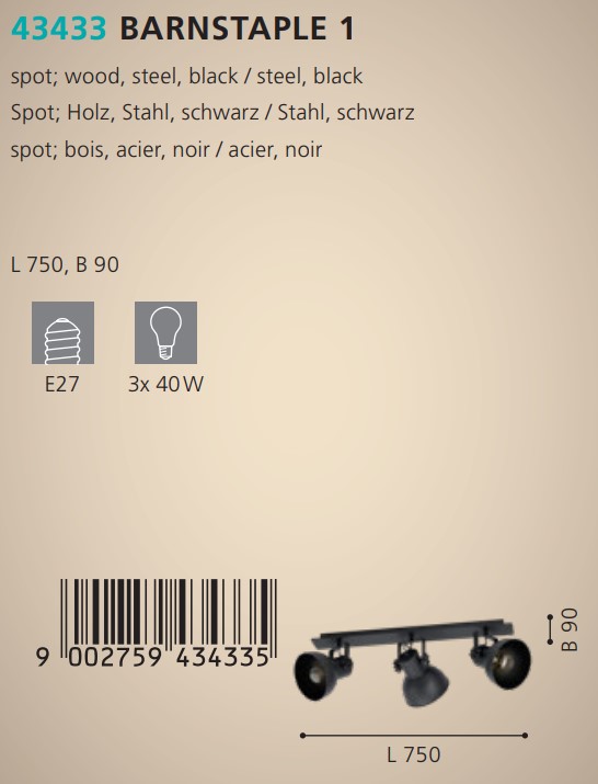Спот BARNSTAPLE 1 (43433), EGLO - Зображення 43433--.jpg