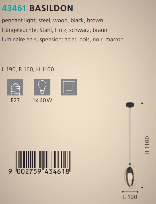 Люстра BASILDON (43461), EGLO - Зображення 43461--.jpg