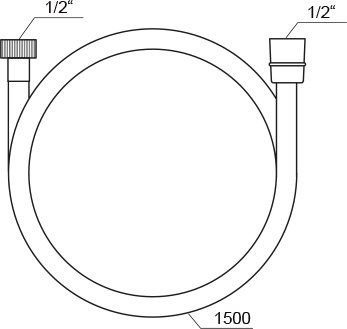 Душовий шланг 913.23 1500 мм X07P568 RAVAK - Зображення 43873367-9c98f.jpg