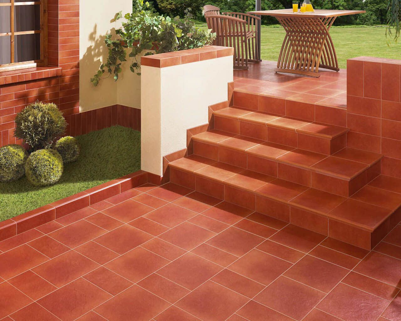 Сходинка з капіносом кутова Taurus Brown 330x330x11 Paradyz - Зображення 43fb5-aranzacja-klasycznego-tarasu-klinkier-taurus-rosa-ceramika-paradyz.jpg