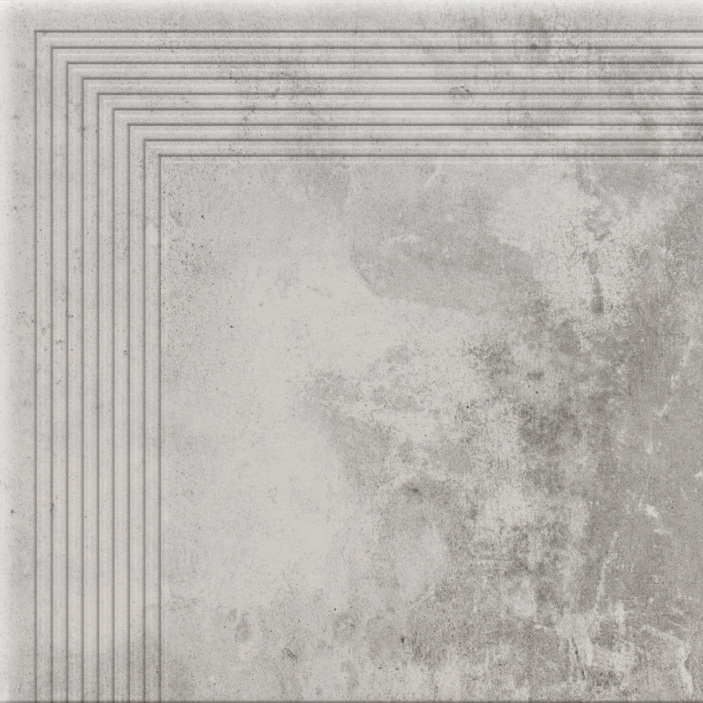 Ступень угловая Piatto Gris 300x300x9 Cerrad - Зображення