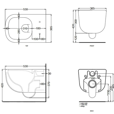 Унітаз підвісний з кришкою soft-close Era Rimless 2.0 CIELO - Зображення 45997963-003a0.png