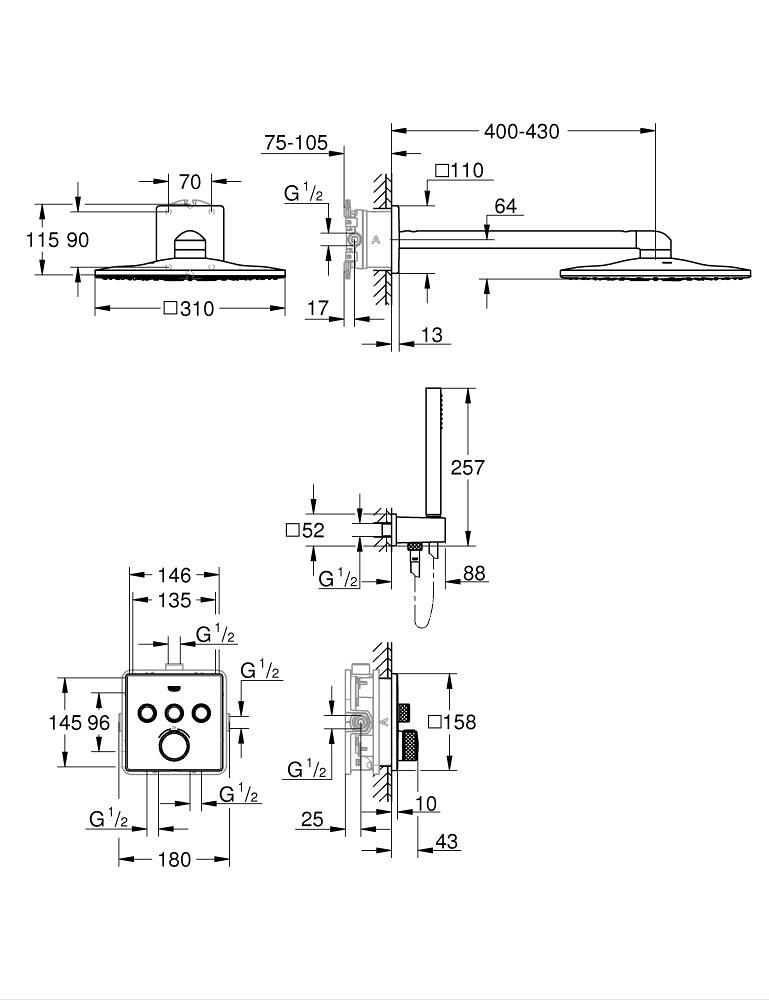 Душова система Grohtherm SmartControl 34804000 Grohe - Зображення 46040502-048e4.jpg