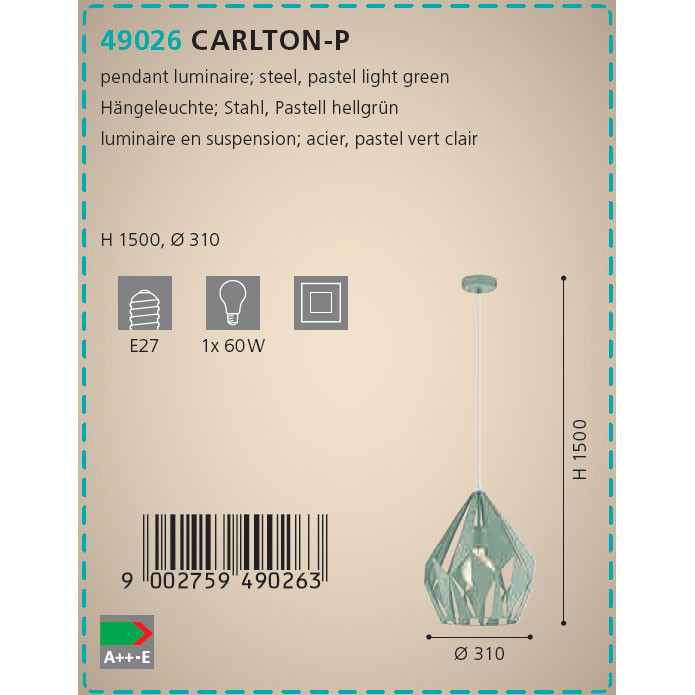 Люстра CARLTON-P (49026), EGLO - Зображення 49026--.jpg