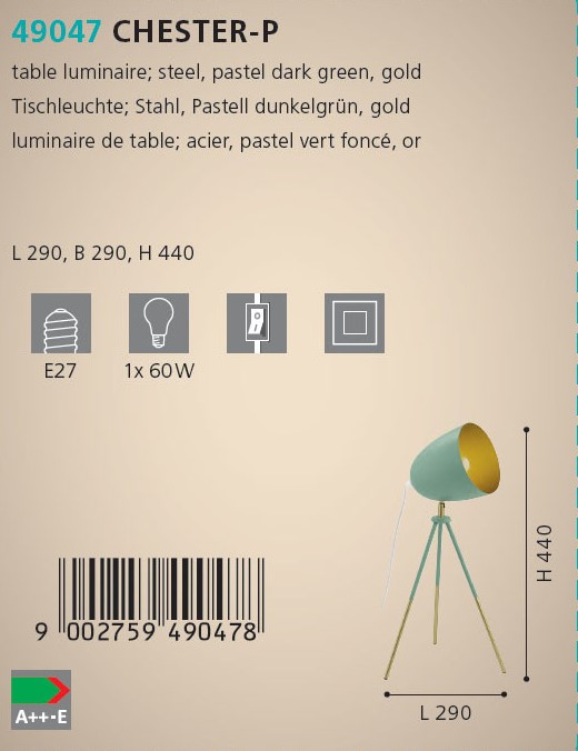 Настільна лампа CHESTER-P (49047), EGLO - Зображення 49047--.jpg