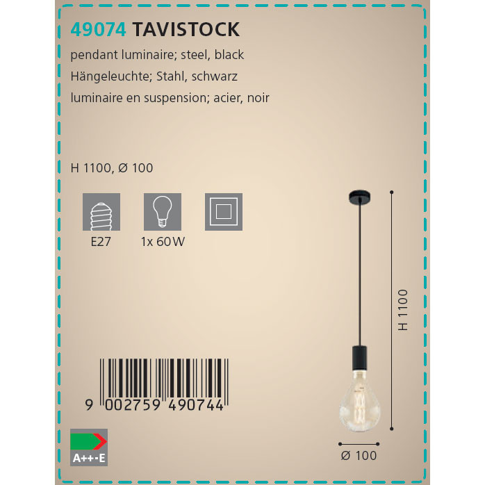 Люстра TAVISTOCK (49074), EGLO - Зображення 49074--.jpg