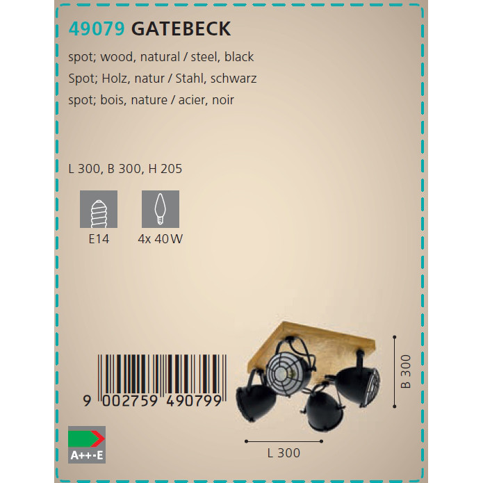 Спот GATEBECK (49079), EGLO - Зображення 49079--.jpg