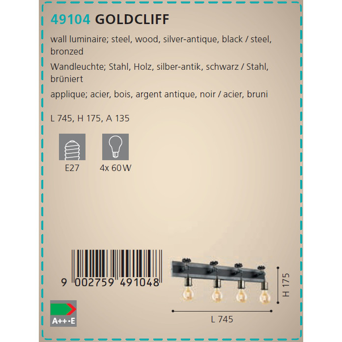 Бра GOLDCLIFF (49104), EGLO - Зображення 49104-.jpg