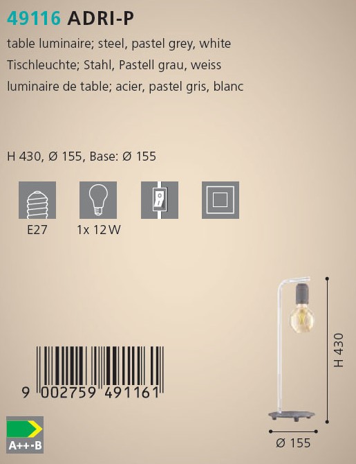 Настільна лампа ADRI-P (49116), EGLO - Зображення 49116--.jpg