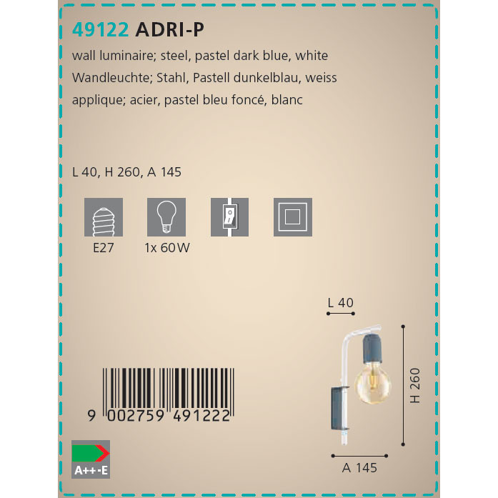 Бра ADRI-P (49122), EGLO - Зображення 49122-.jpg