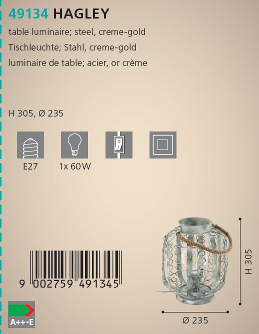 Настільна лампа HAGLEY (49134), EGLO - Зображення 49134--.jpg