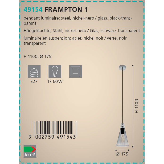 Люстра FRAMPTON 1 (49154), EGLO - Зображення 49154--.jpg