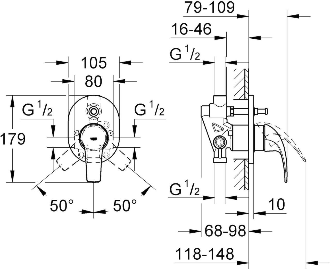 Змішувач BauCurve 29043000 Grohe - Зображення 49162272-1c396.jpg
