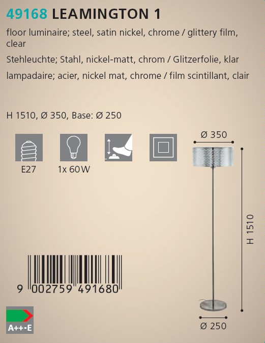 Торшер LEAMINGTON 1 (49168), EGLO - Зображення 49168--.jpg