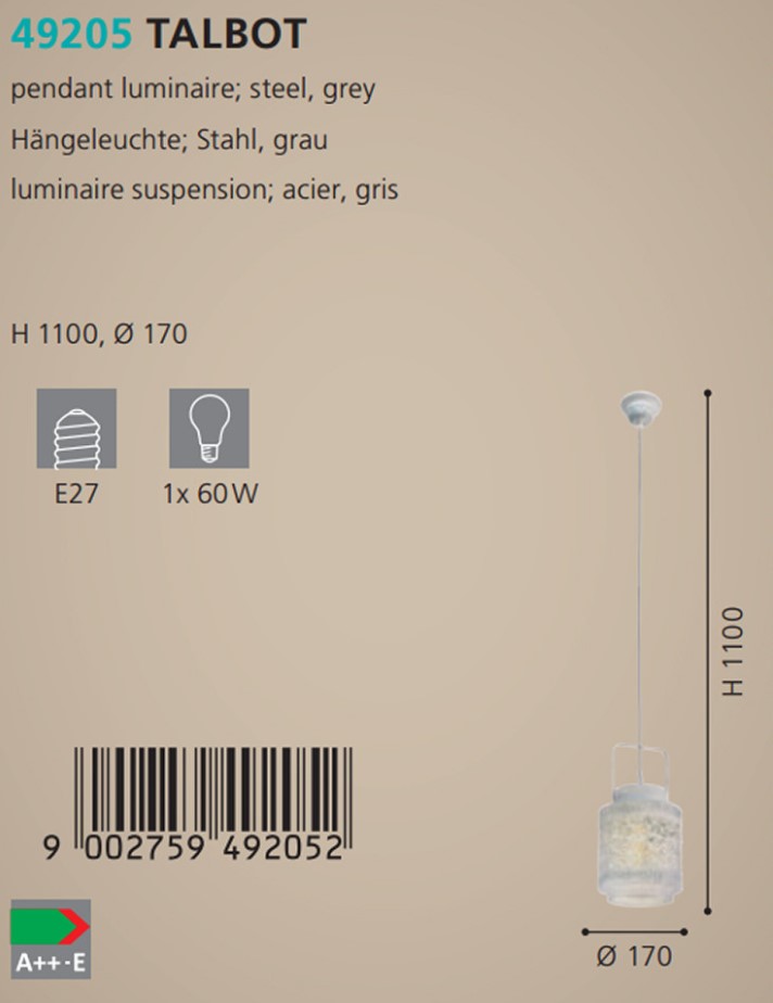 Люстра TALBOT GRAU (49205), EGLO - Зображення 49205--.jpg