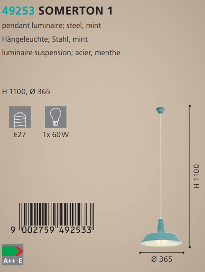 Люстра SOMERTON 1 (49253), EGLO - Зображення 49253--.jpg