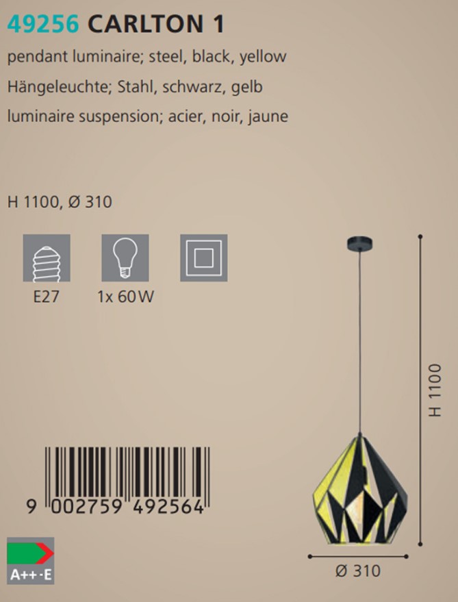 Люстра CARLTON 1 (49256), EGLO - Зображення 49256--.jpg