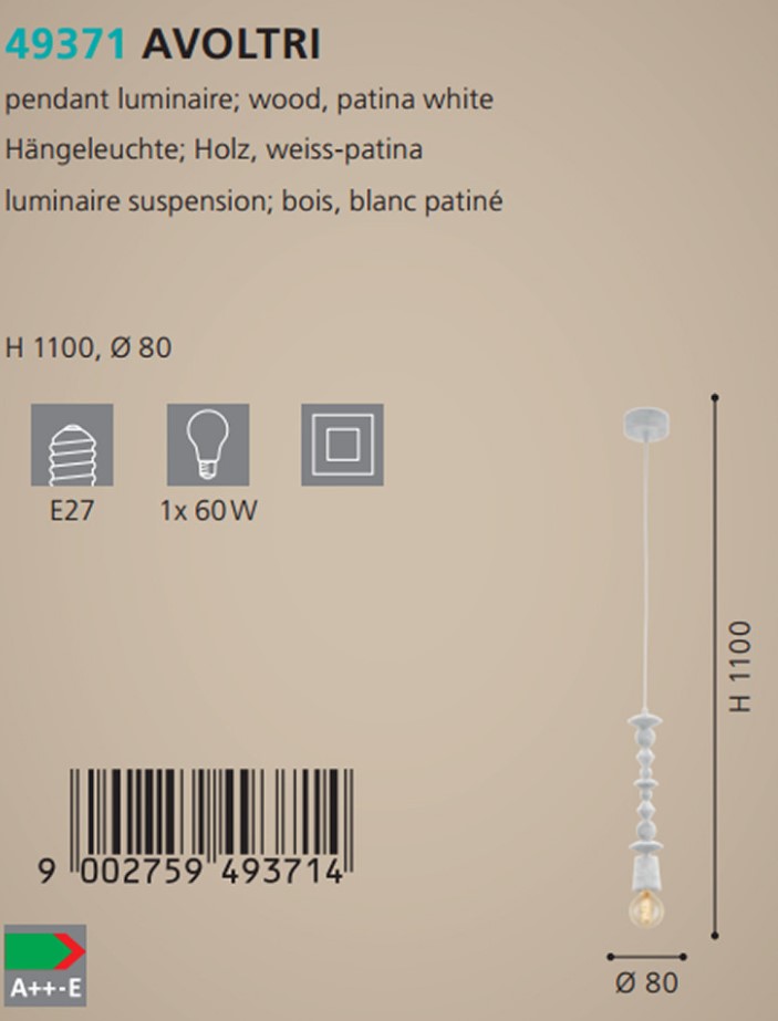 Люстра AVOLTRI (49371), EGLO - Зображення 49371--.jpg