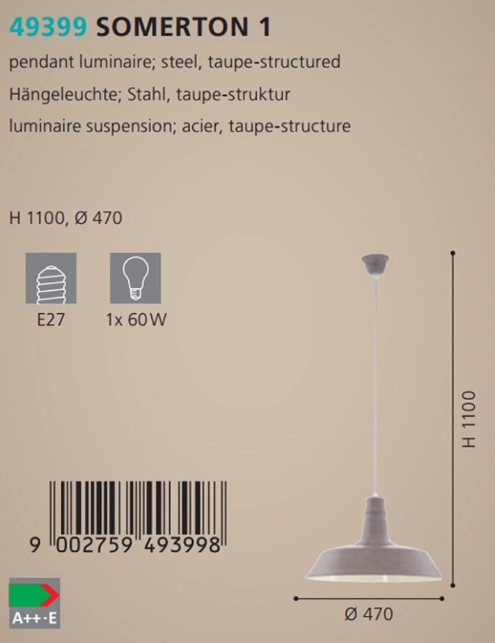 Люстра SOMERTON 1 (49399), EGLO - Зображення 49399-.jpg