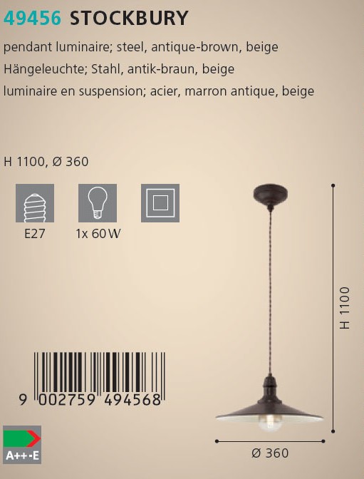 Люстра STOCKBURY (49456), EGLO - Зображення 49456--.jpg