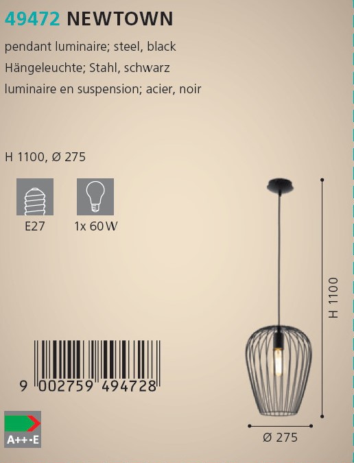 Люстра NEWTOWN (49472), EGLO - Зображення 49472--.jpg