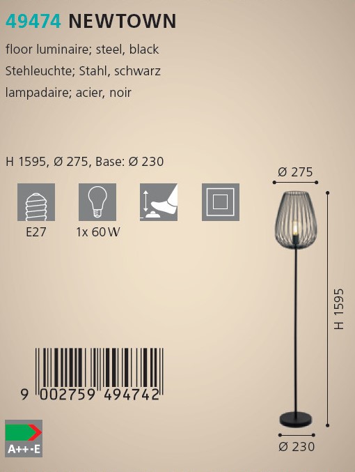 Торшер NEWTOWN (49474), EGLO - Зображення 49474--.jpg