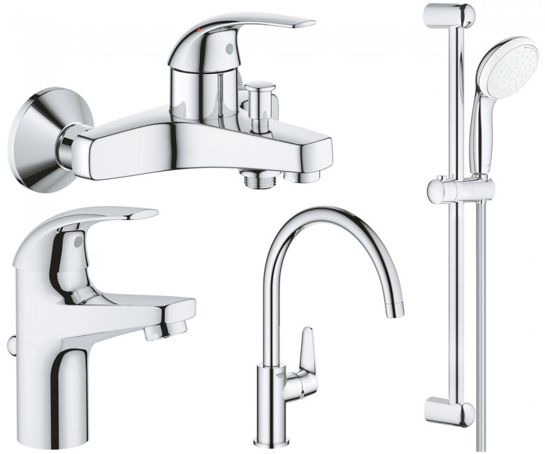 Набір змішувачів 4 в 1 BauCurve UA122218K0 Grohe - Зображення 49481866-d0587.jpg