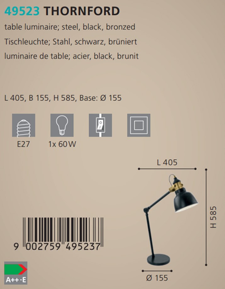 Настільна лампа THORNFORD (49523), EGLO - Зображення 49523--.jpg
