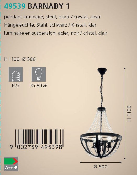Люстра BARNABY 1 (49539), EGLO - Зображення 49539--.jpg