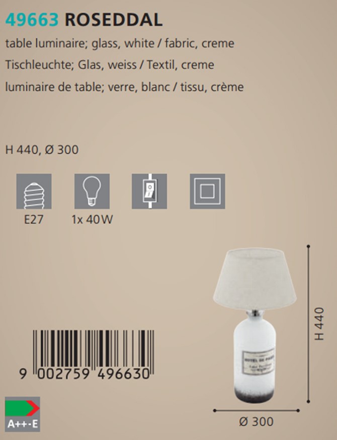 Настольная лампа ROSEDDAL (49663), EGLO - Зображення 49663--.jpg