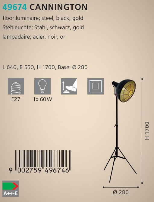 Торшер CANNINGTON (49674), EGLO - Зображення 49674--.jpg