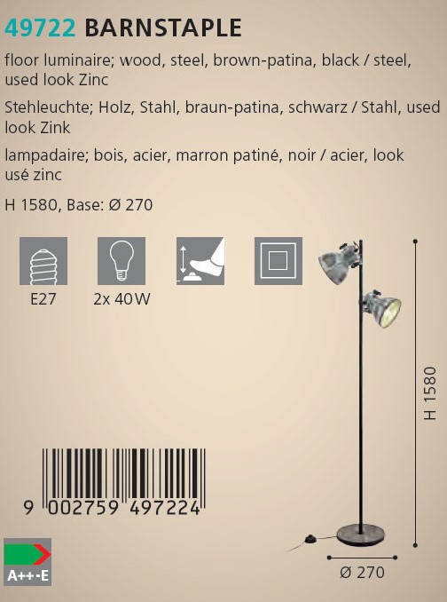 Торшер BARNSTAPLE (49722), EGLO - Зображення 49722--.jpg