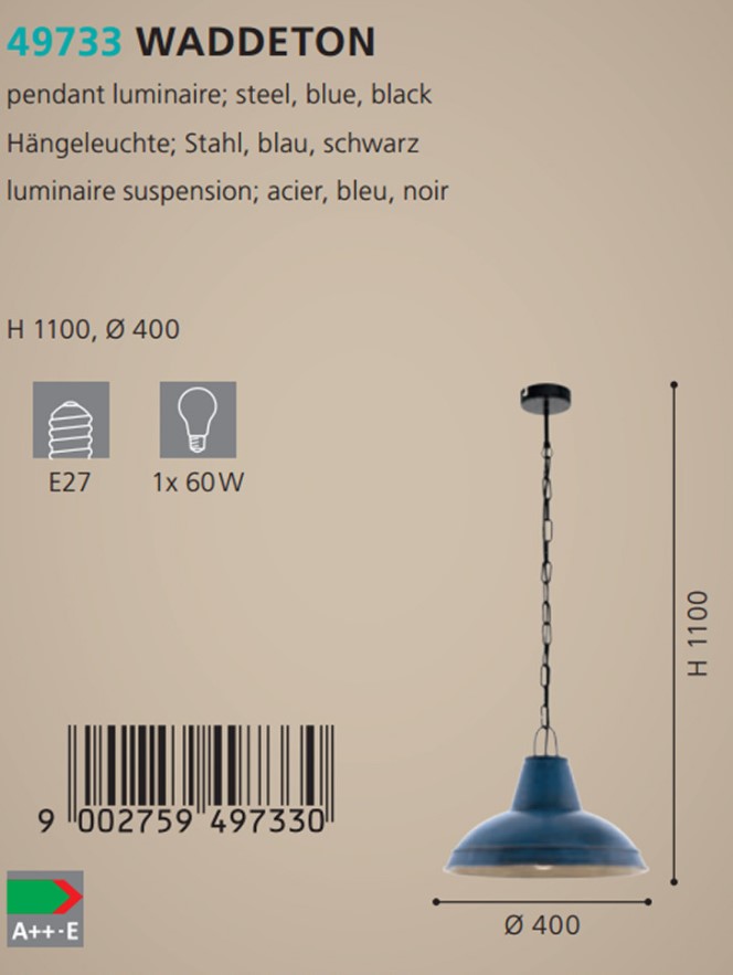 Люстра WADDETON BLAU (49733), EGLO - Зображення 49733--.jpg