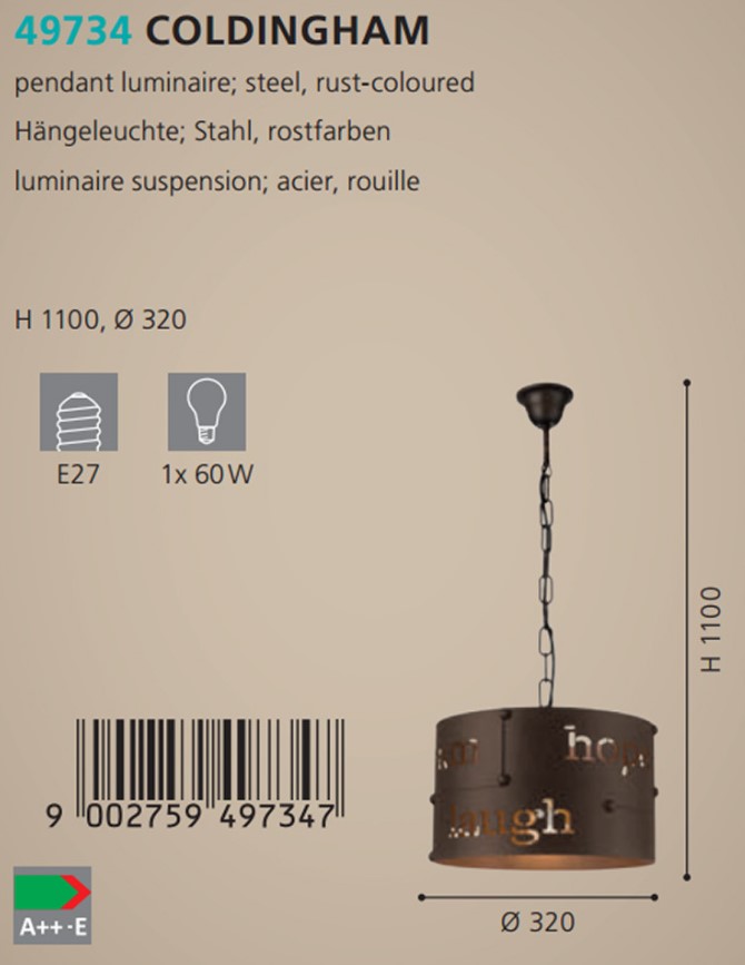 Люстра COLDINGHAM ROSTFARBEN (49734), EGLO - Зображення 49734--.jpg