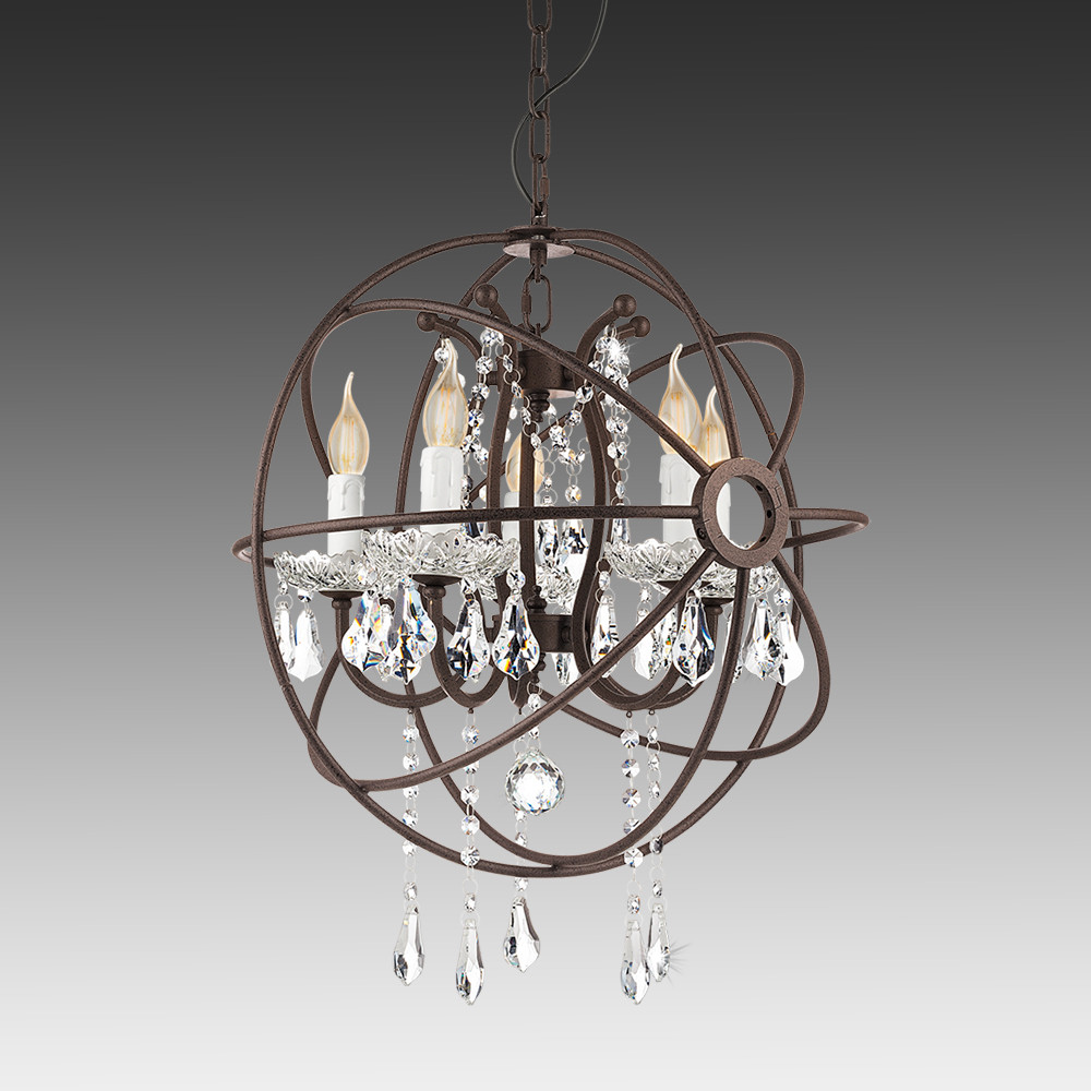 Люстра WEST FENTON ROSTFARBEN-KRISTALL (49741), EGLO - Зображення 49741-.jpg