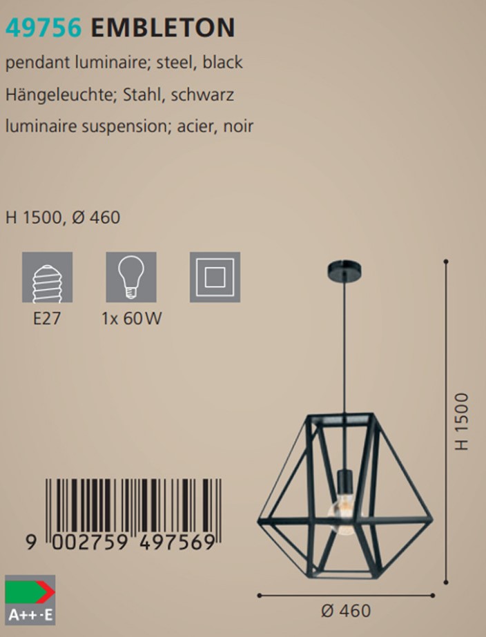 Люстра EMBLETON (49756), EGLO - Зображення 49756--.jpg