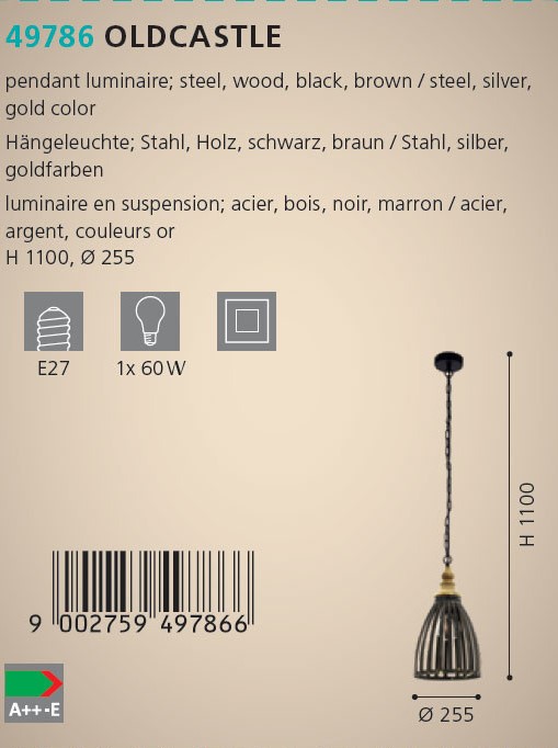 Люстра OLDCASTLE (49786), EGLO - Зображення 49786--.jpg