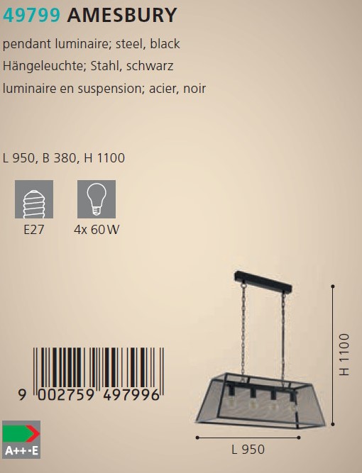 Люстра AMESBURY SCHWARZ (49799), EGLO - Зображення 49799--.jpg