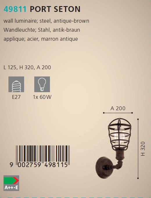 Бра PORT SETON (49811), EGLO - Зображення 49811--.jpg