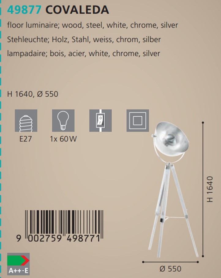 Торшер COVALEDA (49877), EGLO - Зображення 49877--.jpg