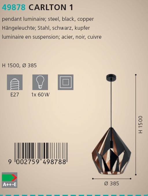 Люстра CARLTON 1 (49878), EGLO - Зображення 49878--.jpg