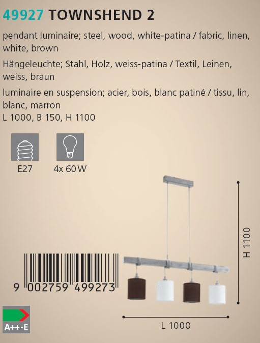 Люстра TOWNSHEND 2 (49927), EGLO - Зображення 49927--.jpg
