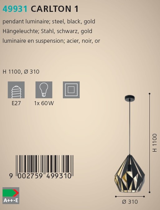 Люстра CARLTON 1 (49931), EGLO - Зображення 49931--.jpg