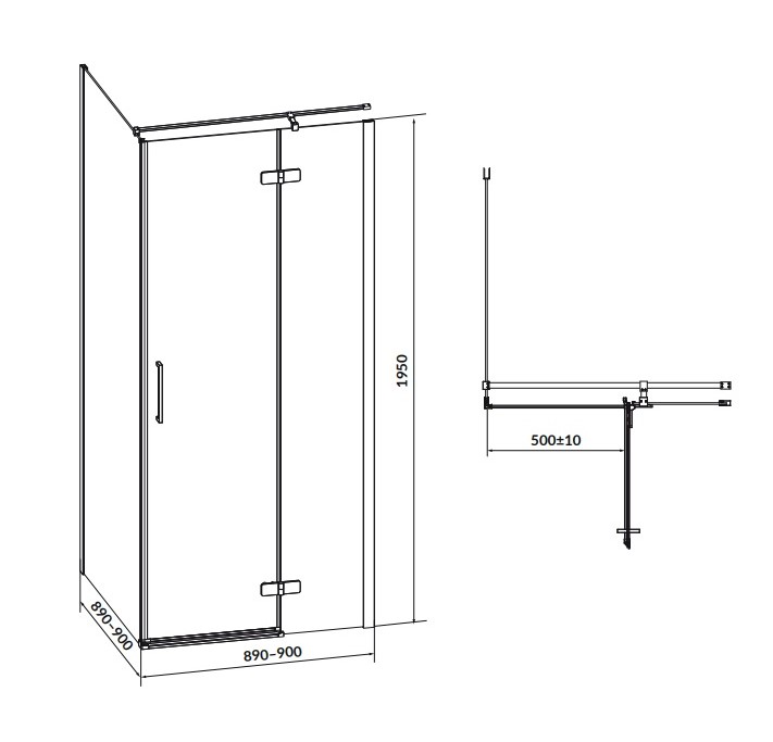 Душова кабіна Jota R 90х90х195 Cersanit - Зображення 49969327-6bb18.jpg