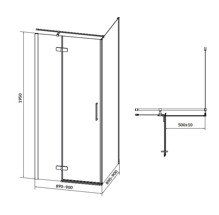 Душова кабіна Jota L 90х90х195 Cersanit - Зображення 49971010-7d093.jpg