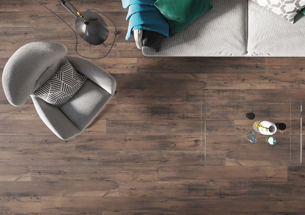 Плитка керамогранітна Tonella Brown RECT 193x1202x8 Cerrad - Зображення 4ab65-tonella_brown_160x20-1.jpg