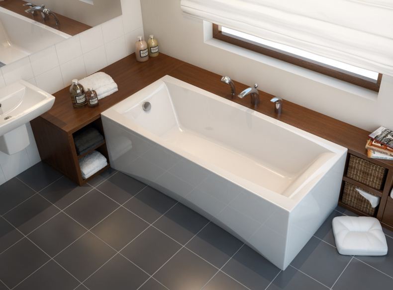 Ванна прямокутна Virgo 150x75, Cersanit - Зображення 4b193-virgo-150h75.jpg