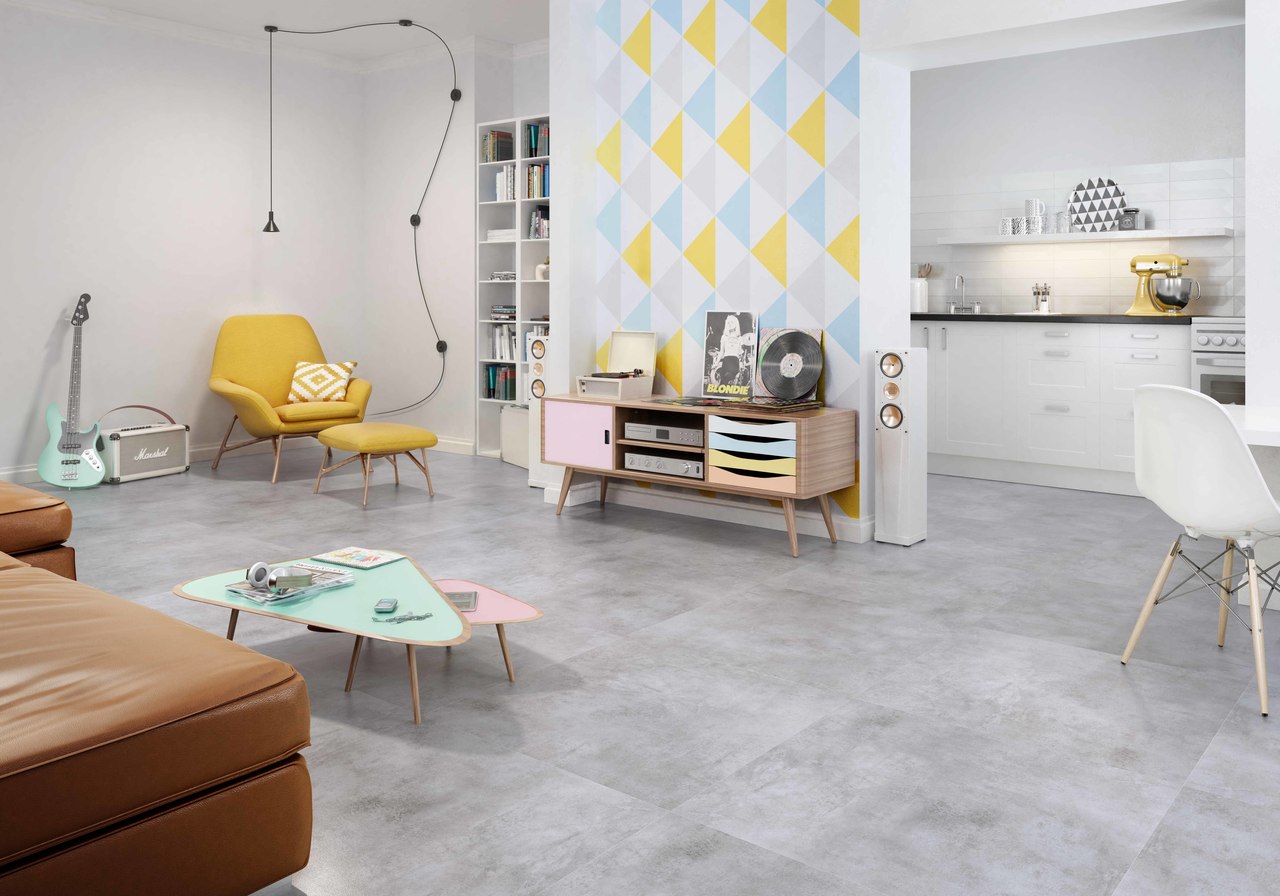 Плитка керамогранітна Scratch Grys RECT 598x598x9 Paradyz - Зображення 4c56a-scratch_grys_aranz..jpg