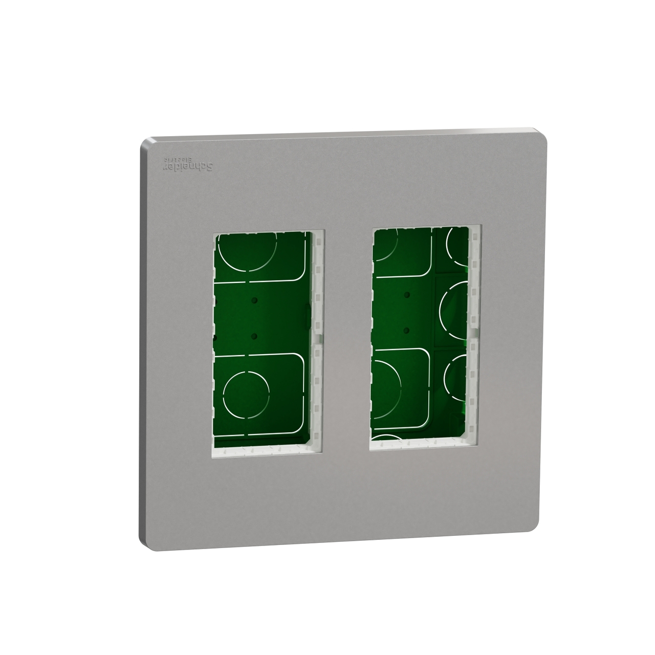 Блок unica system+ прихованого монтажу 2х2 Алюміній UNICA (NU172430), Schneider Electric - Зображення 5084724-a1862.jpg