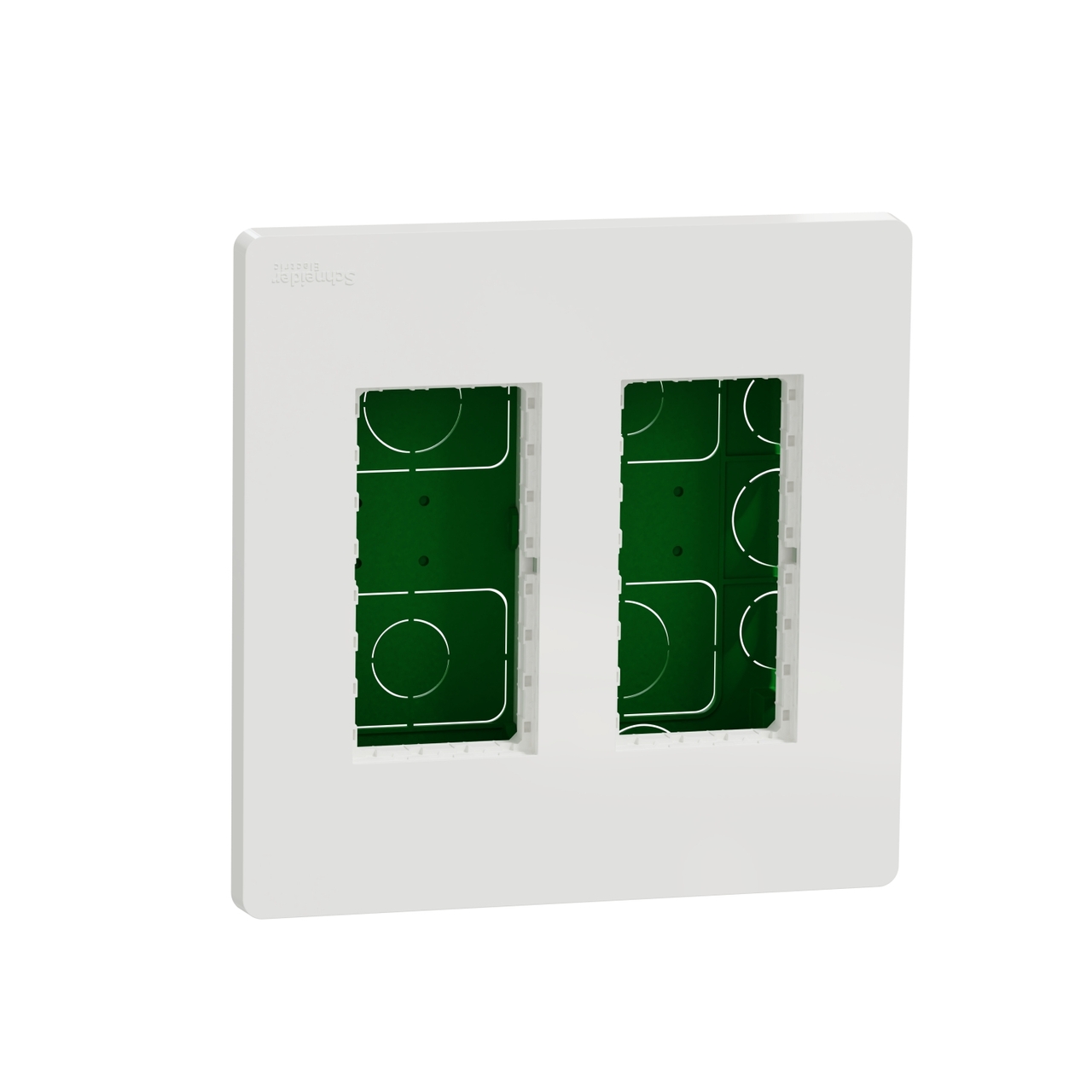 Блок unica system+ прихованого монтажу 2х4 Білий UNICA (NU172418), Schneider Electric - Зображення